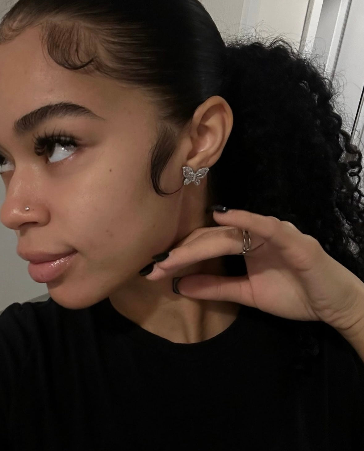 Icey Butterfly Stud Earrings