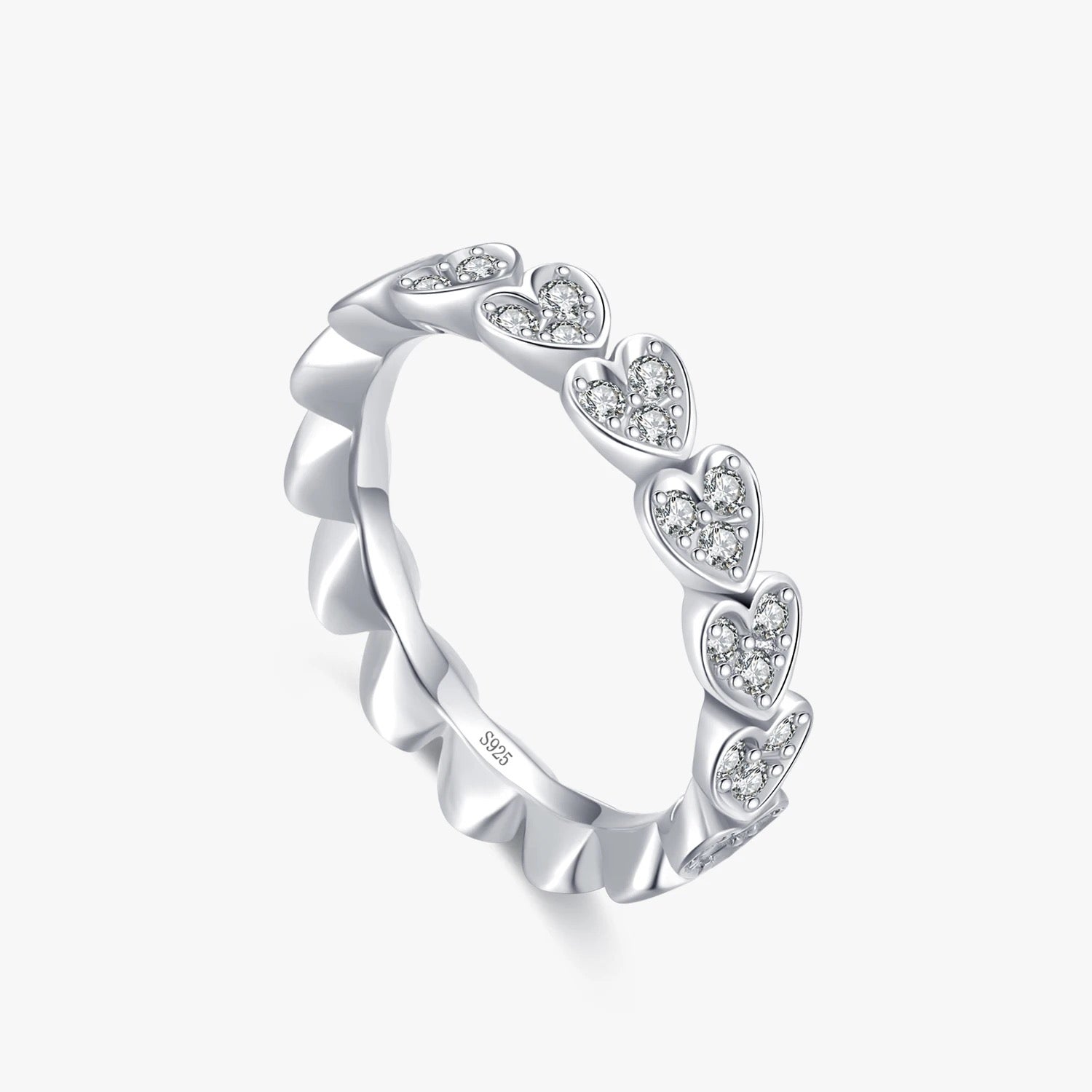 Chain Of Hearts Ring
