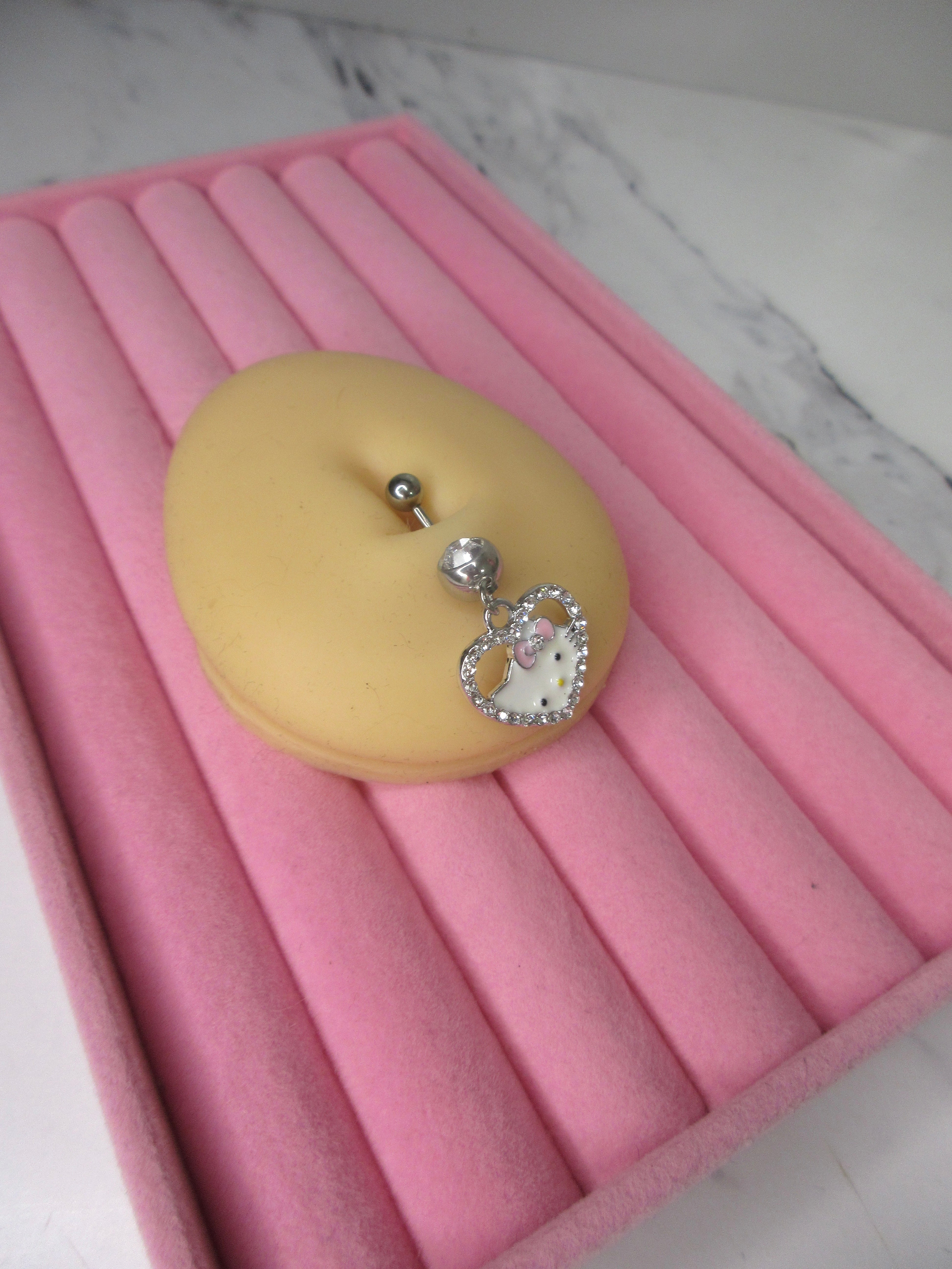 Hello Kitty Heart Navel Ring