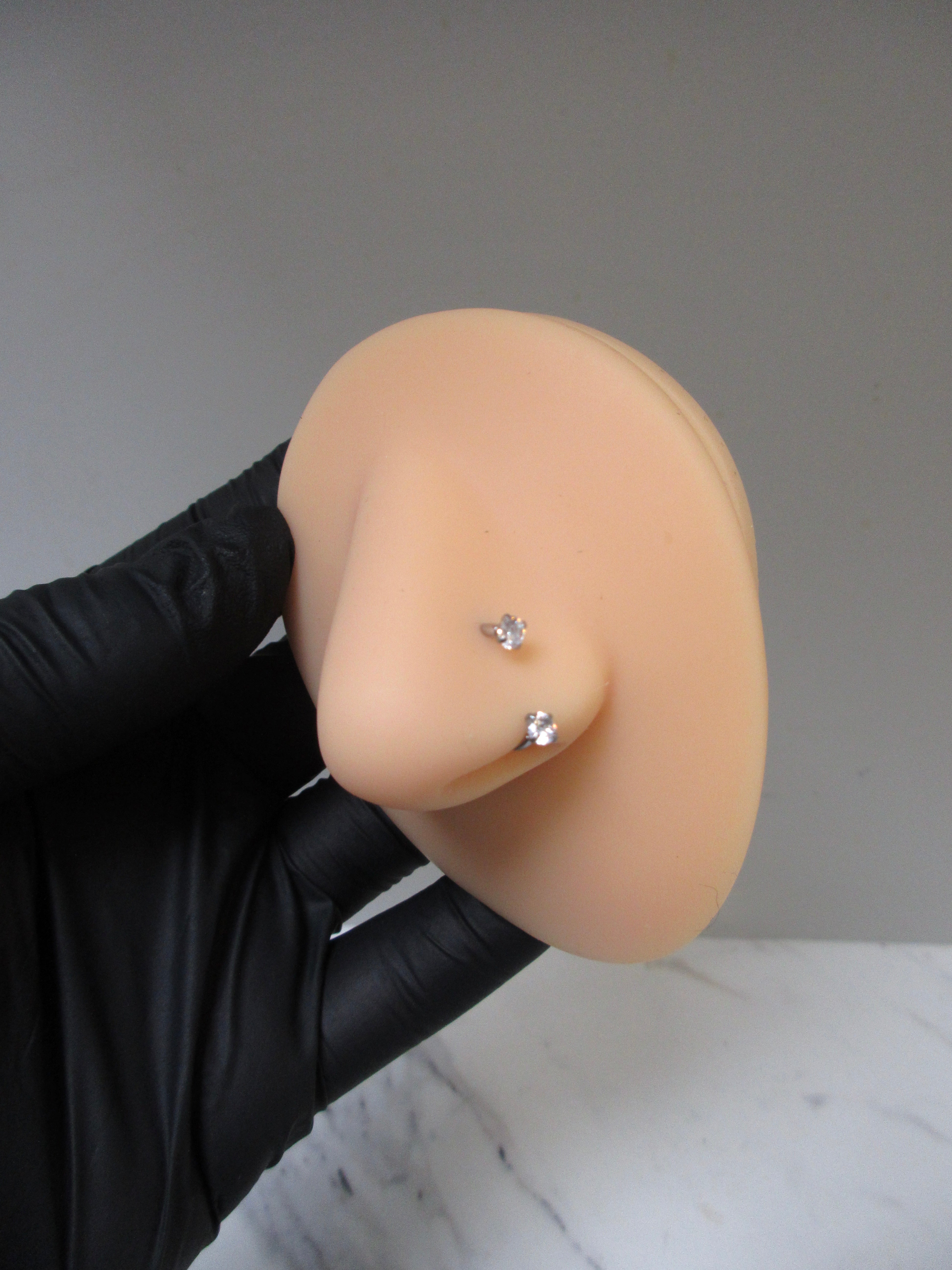 Zircon Horseshoe Nose Ring