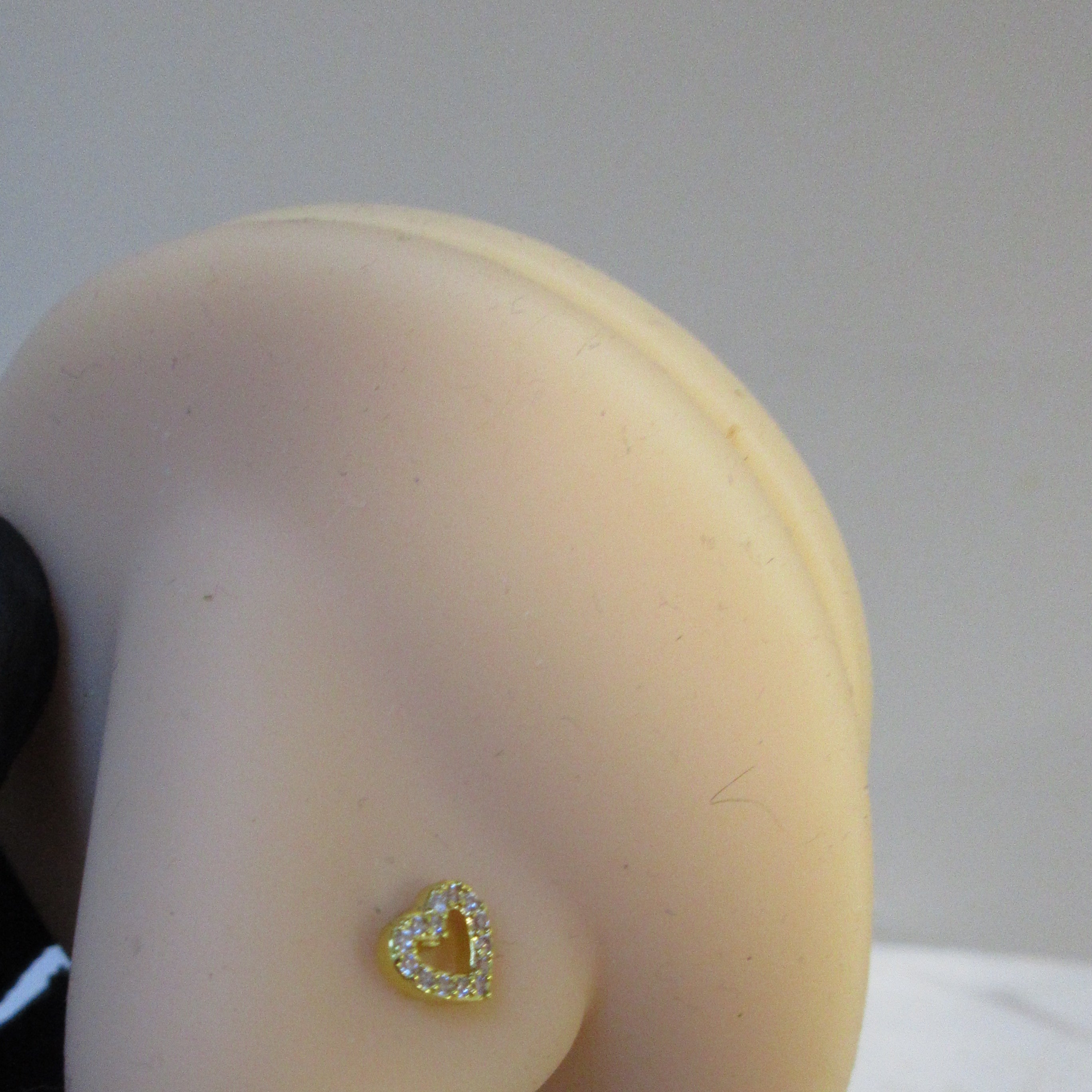 Crystal Heart Nose Stud