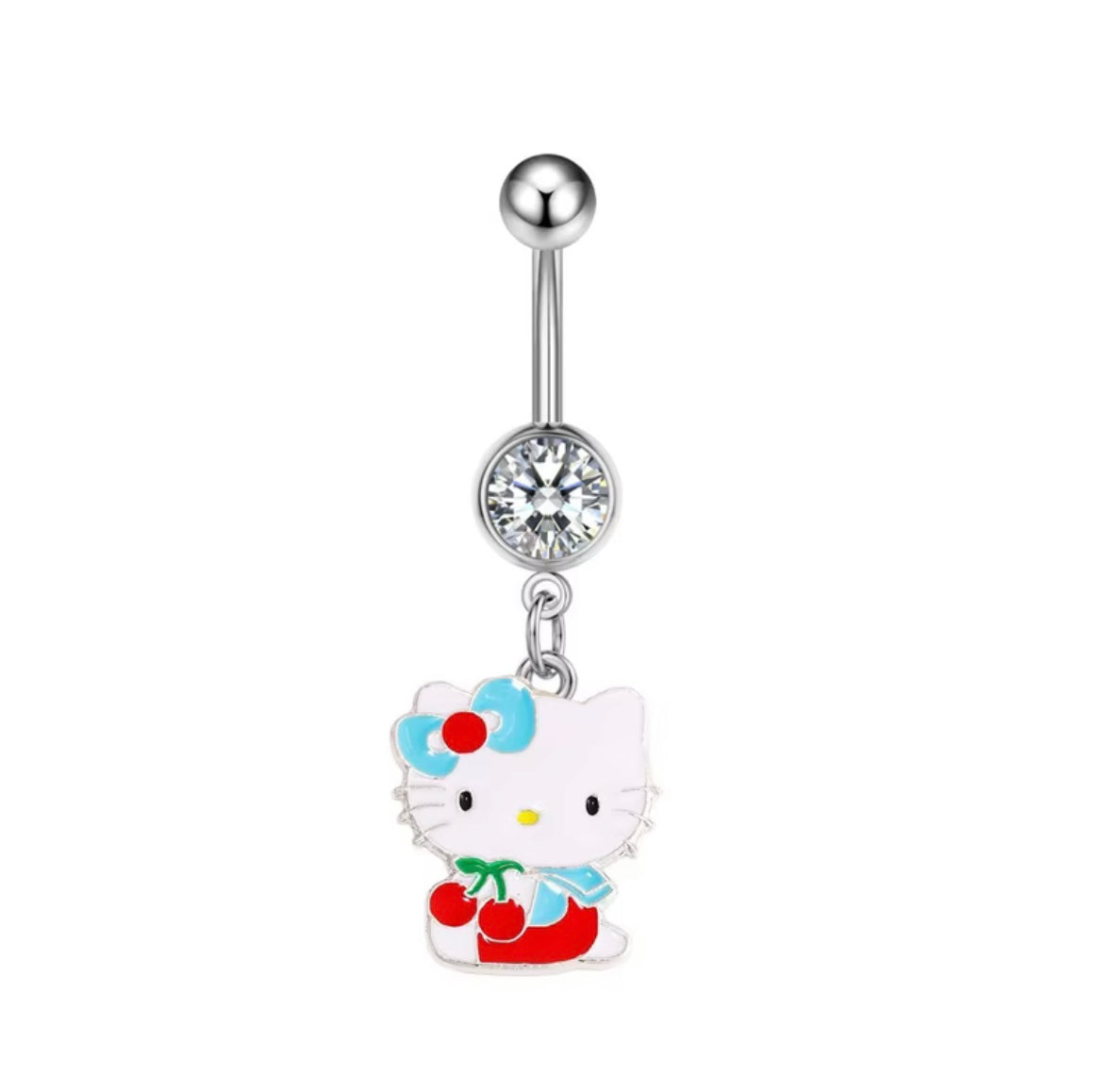 Hello Kitty Cherry Navel Ring