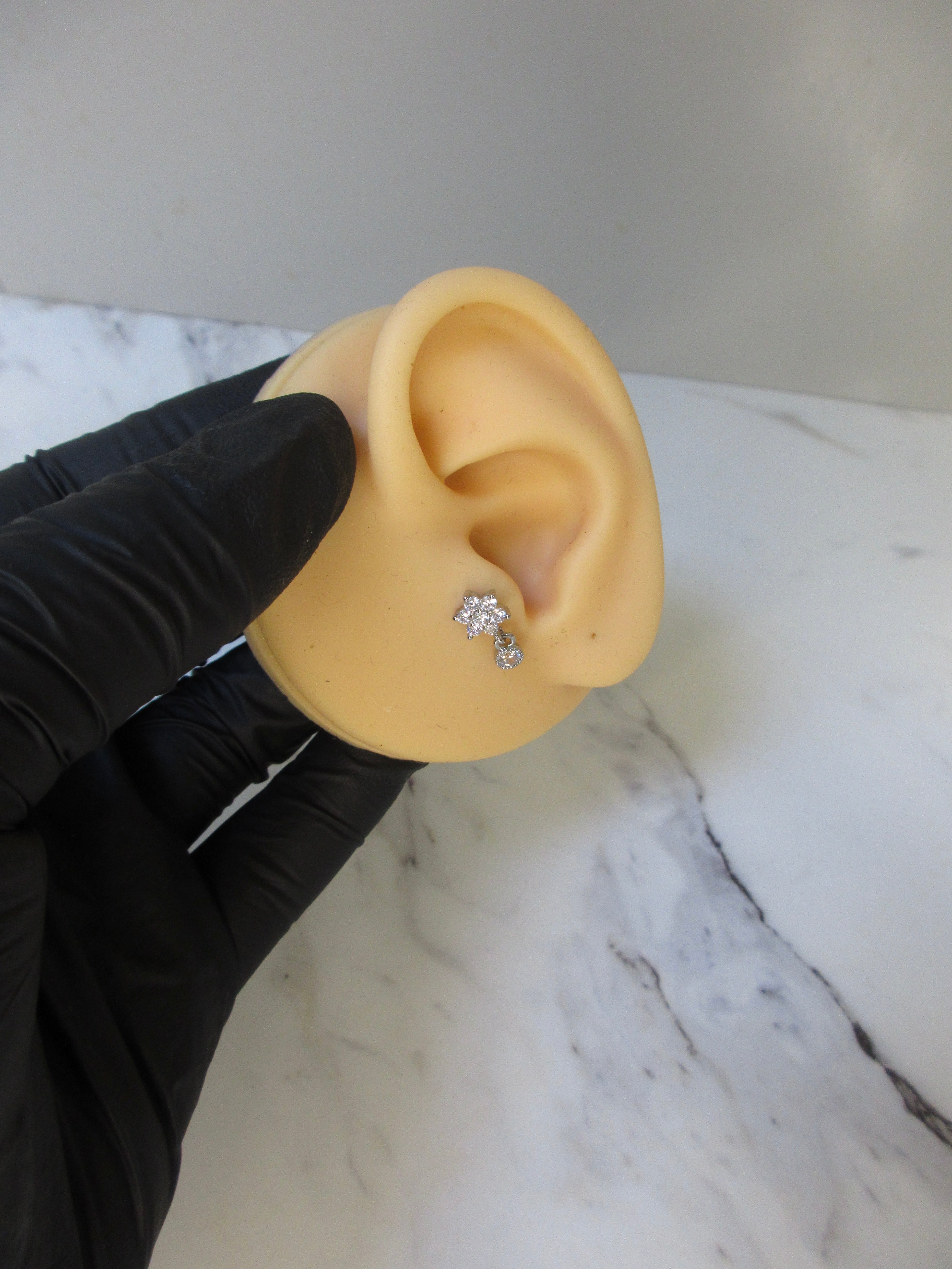 Floral Dangle Tragus