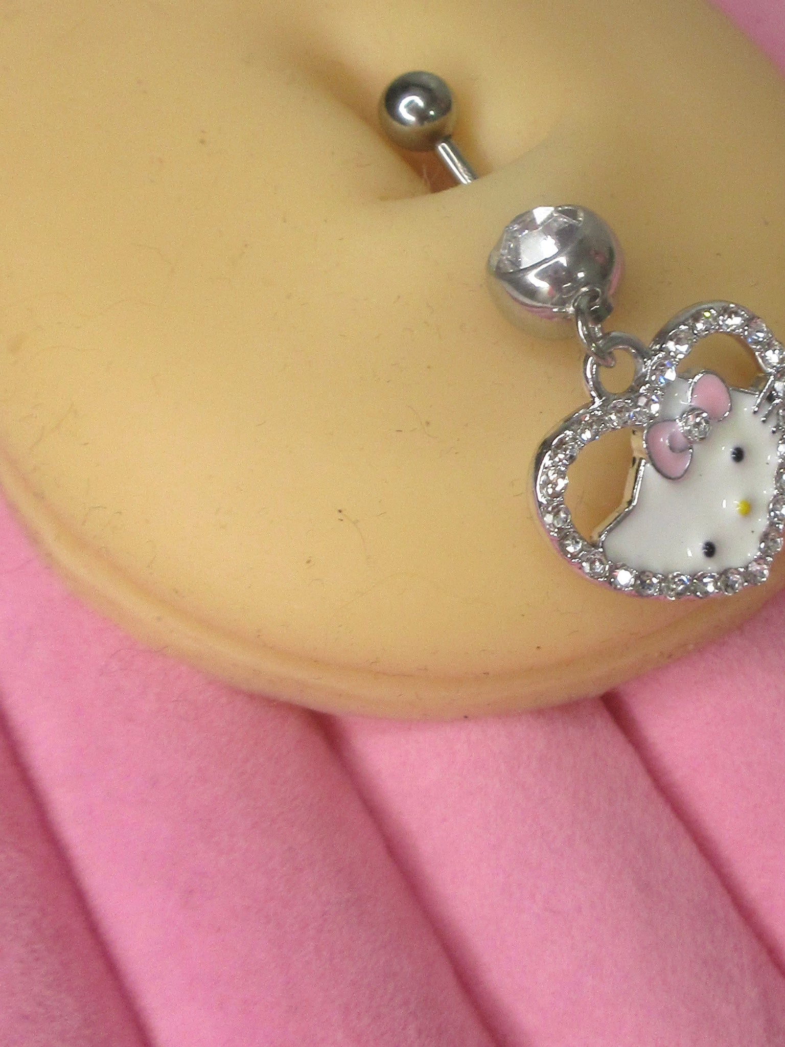 Hello Kitty Heart Navel Ring