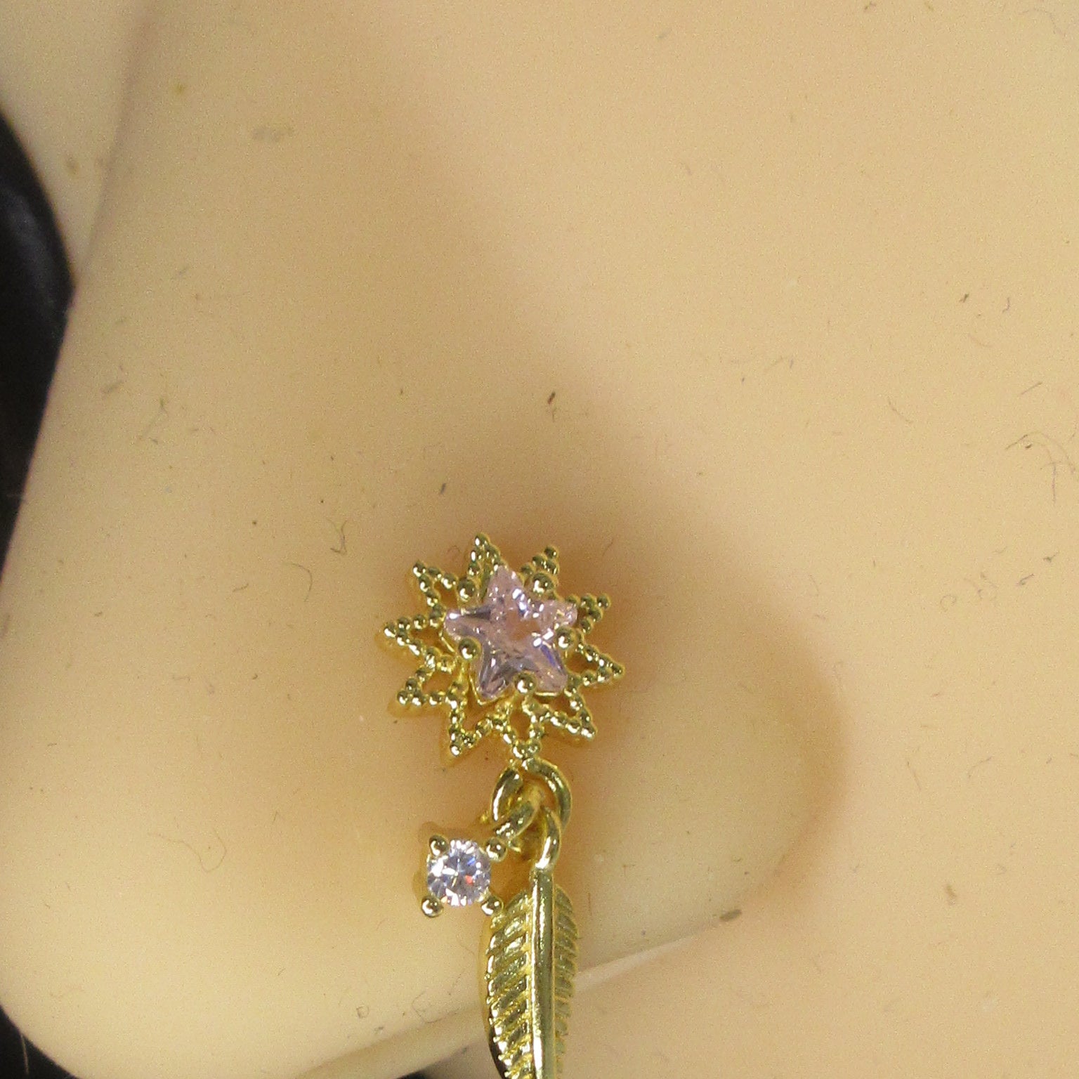 Celestial Feather Nose Stud