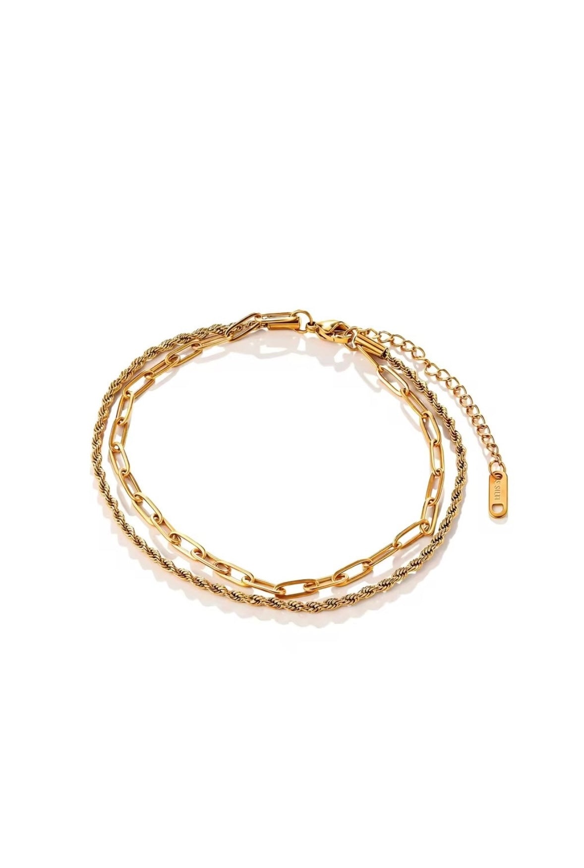 Golden Duo Anklet