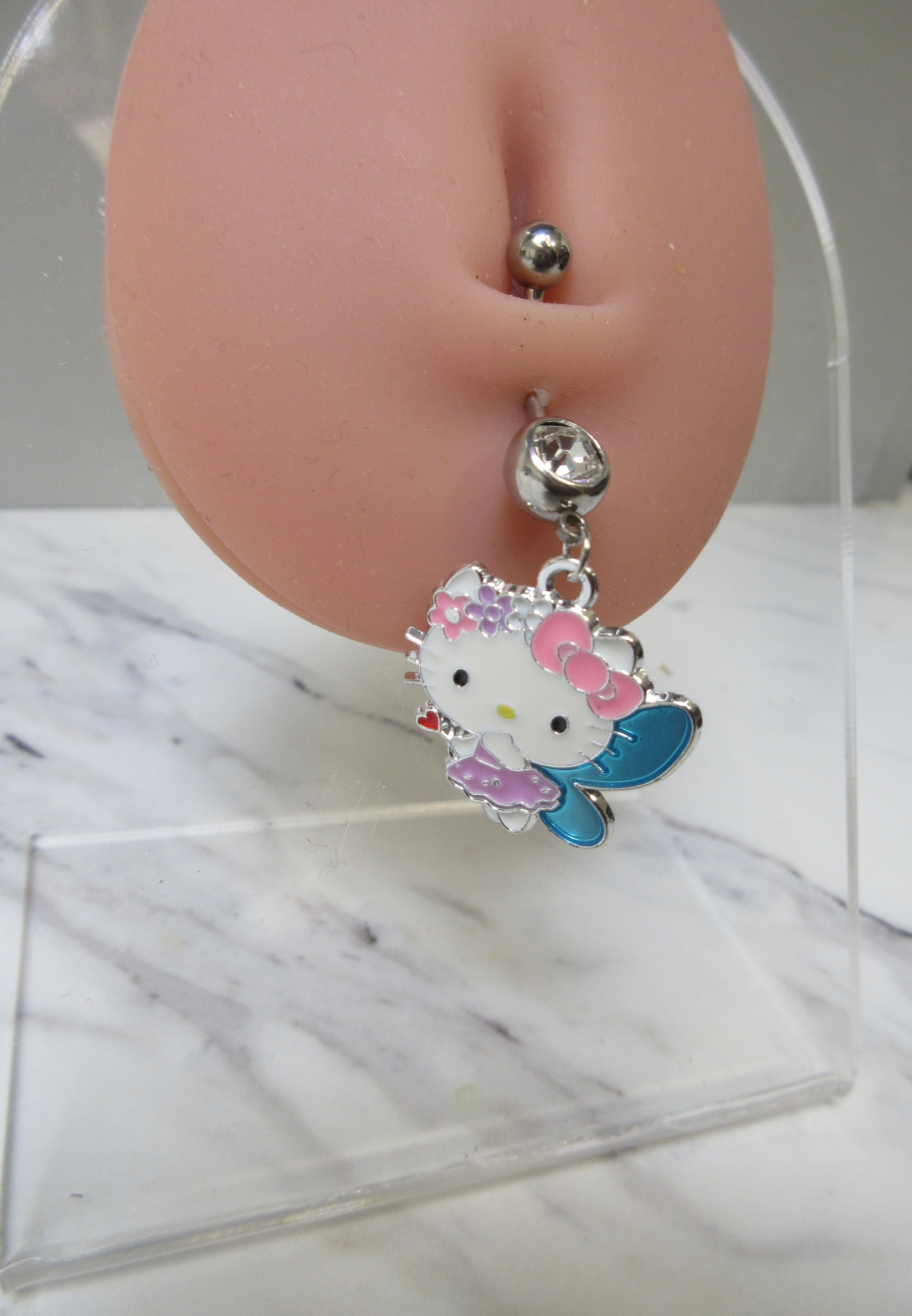 Hello Kitty Butterfly Navel Ring