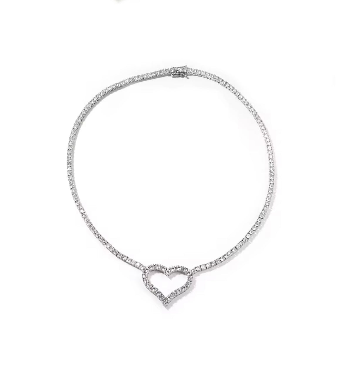 Eternal Heart Tennis Necklace