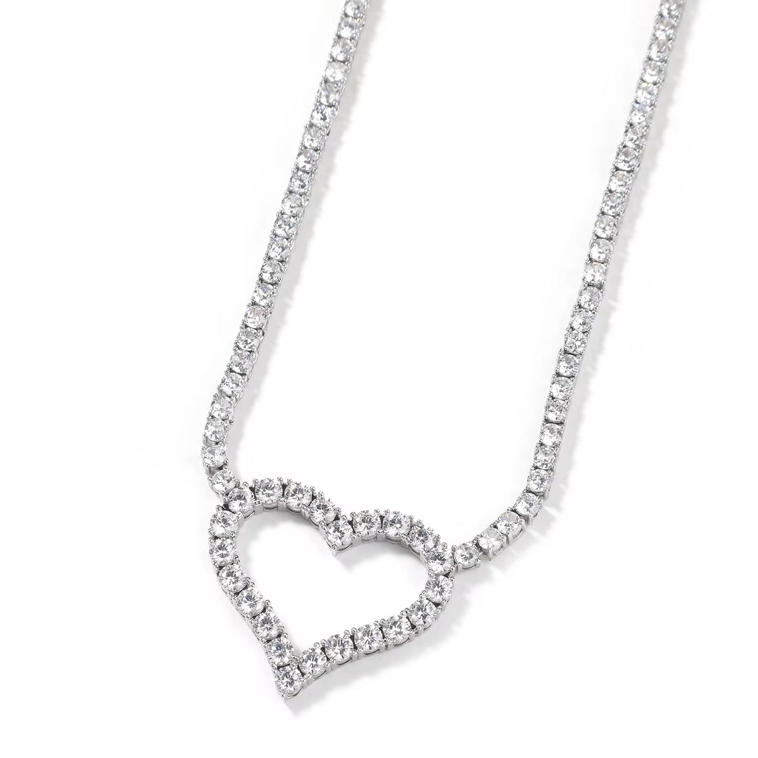 Eternal Heart Tennis Necklace