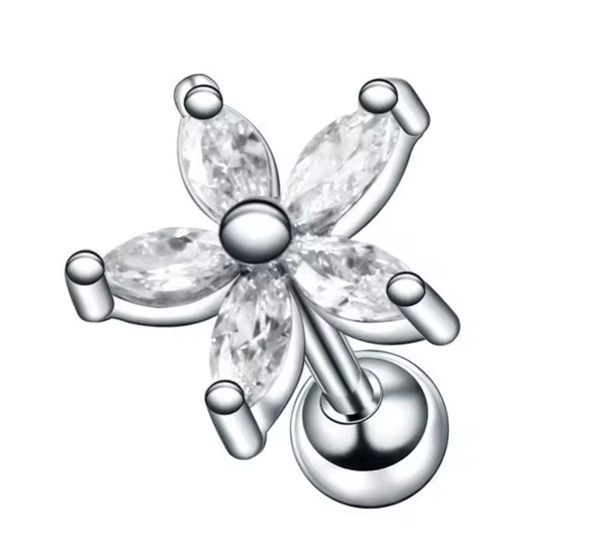 Diamond Flower Tragus